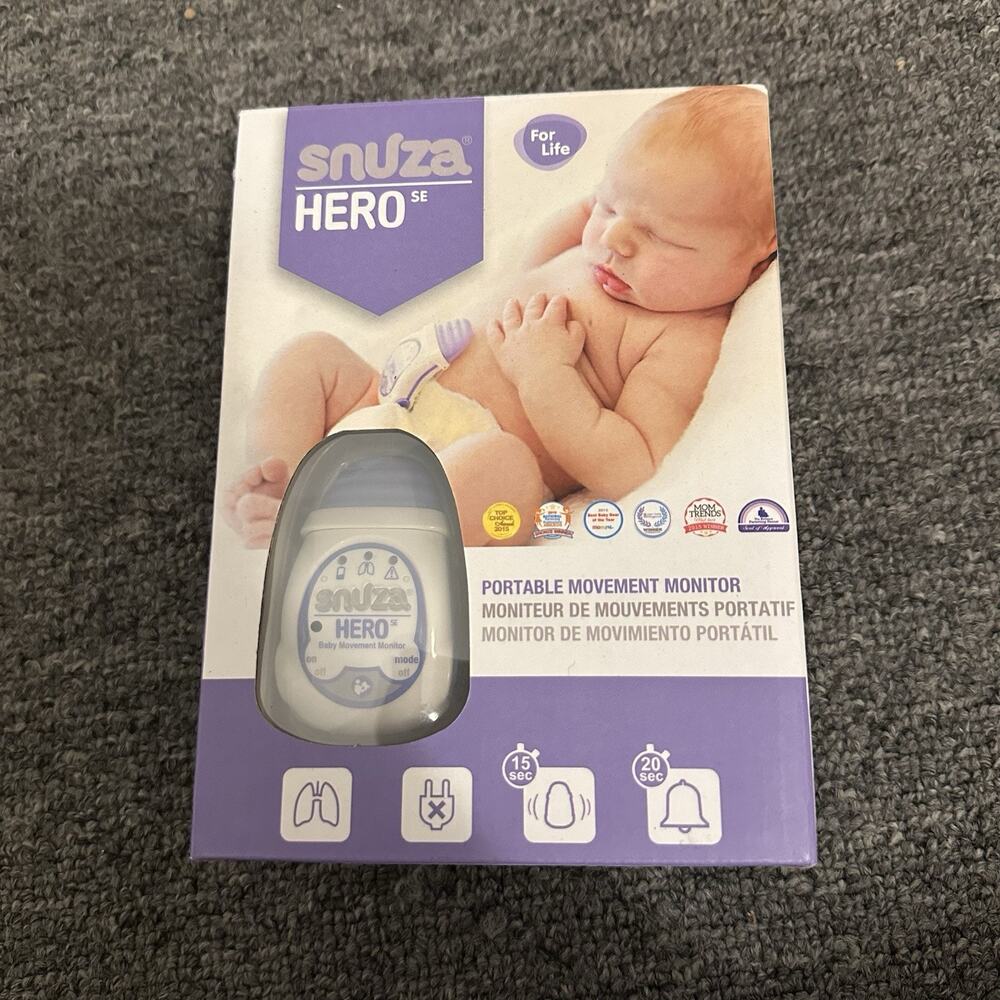 Snuza Hero SE Wearable Baby Abdominal Movement Sleep Monitor Infants